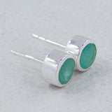 Mystic Quartz Studs Silver Earring