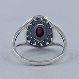 Garnet Silver Ring