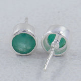 Mystic Quartz Studs Silver Earring