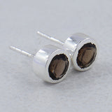 Mystic Quartz Studs Silver Earring