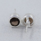 Black Star Silver Studs Earrings