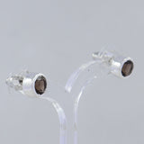 Black Star Silver Studs Earrings