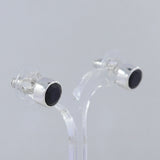 Black Star Silver Studs Earrings