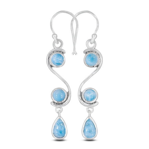 Rainbow Moonstone Silver Earrings