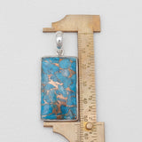 Blue Copper Turquoise Silver Pendants