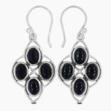 Rainbow Moonstone Silver Earring