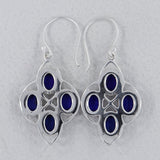 Rainbow Moonstone Silver Earring