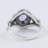 Black Onyx Silver Ring