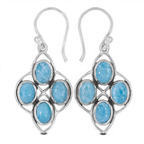 Rainbow Moonstone Silver Earring