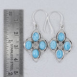 Rainbow Moonstone Silver Earring