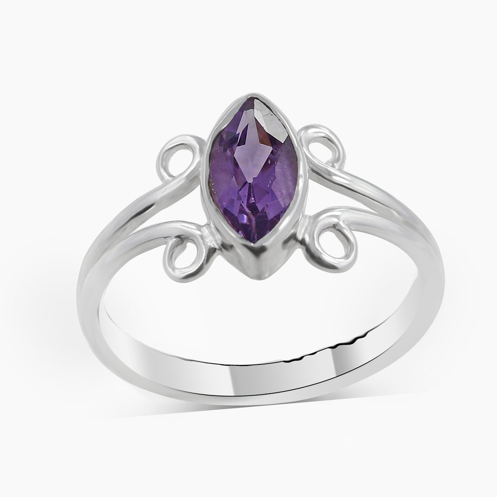 925 Sterling Silver Amethyst Rings
