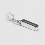 925 Silver Pencil Shaped Tourmaline Pendants