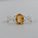 Citrine Silver Ring