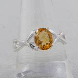 Citrine Silver Ring