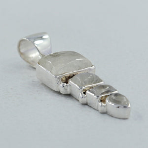 Rainbow Moonstone Silver Pendants