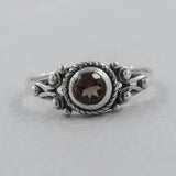 Smoky Quartz 925 Sterling Silver Ring