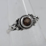 Smoky Quartz 925 Sterling Silver Ring