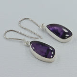 Amethyst Silver Earrings