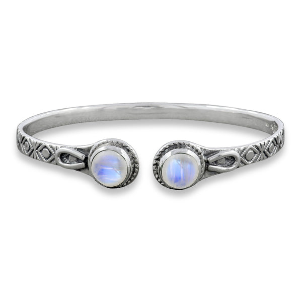 Green Copper Turquoise Silver Bangles