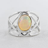 Ethiopian Opal Silver Ring