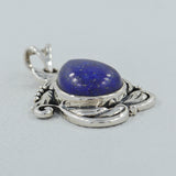 Blue Lapis Lazuli Silver Pendant