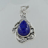 Blue Lapis Lazuli Silver Pendant