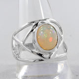 Ethiopian Opal Silver Ring