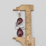 925 Sterling Silver Garnet Pendants