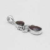 925 Sterling Silver Garnet Pendants