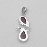925 Sterling Silver Garnet Pendants