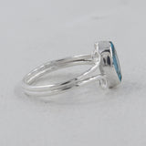 Blue Topaz 925 Sterling Silver Ring