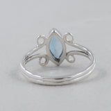 Blue Topaz 925 Sterling Silver Ring