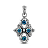 Blue Topaz 925 Silver Pendant