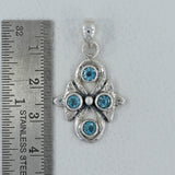 Blue Topaz 925 Silver Pendant