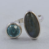 925 Starling Silver Labradorite Ring