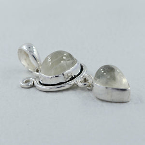 Rainbow Moonstone Silver Pendants