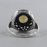 Green Amethyst Designer Silver Rings