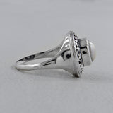Green Amethyst Designer Silver Rings
