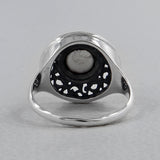 Green Amethyst Designer Silver Rings