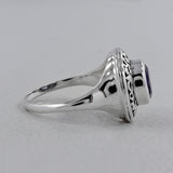 Green Amethyst Designer Silver Rings