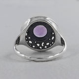 Green Amethyst Designer Silver Rings