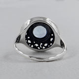 Green Amethyst Designer Silver Rings
