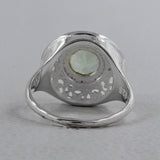 Green Amethyst Designer Silver Rings