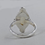 Rainbow Moonstone Sterling Silver Ring