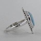 Rainbow Moonstone Sterling Silver Ring