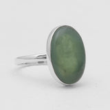 925 Sterling Silver Nephrite Jade Rings