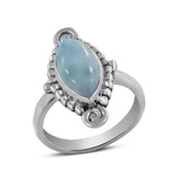 Rainbow Moonstone Sterling Silver Ring