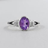 Natural Tanzanite Silver Ring