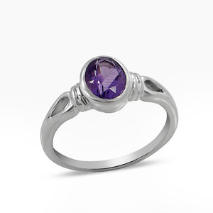 925 Sterling Silver Amethyst Rings