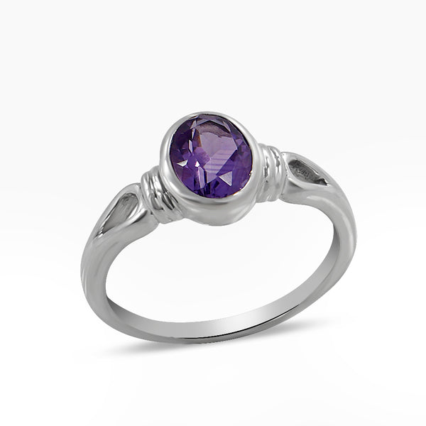 925 Sterling Silver Amethyst Rings